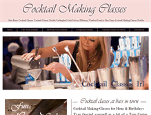 Tablet Screenshot of cocktailclasses.ie